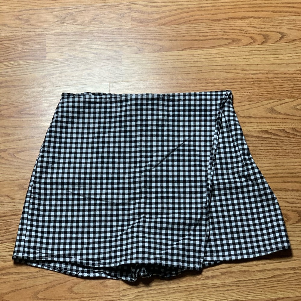 Shorts Skirt Hollister Plaid High Rose